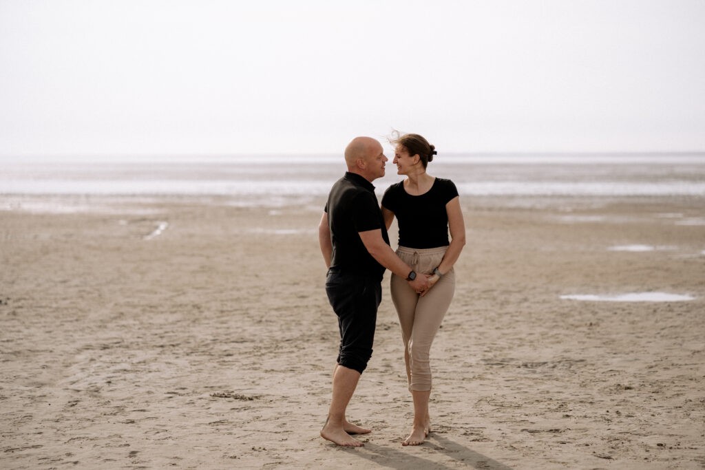 Janine und Karsten am Strand